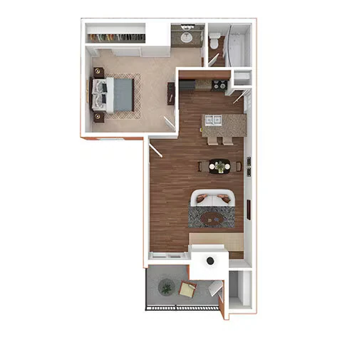A1B The Cambridge 1026 floor plan
